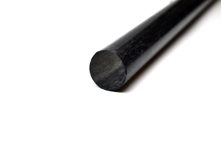 Полиацеталь черный стержень ПОМ-С Ф 25 мм (L=1000 мм, ~0,8 кг) фото 2
