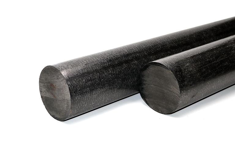Полиацеталь черный стержень ПОМ-С Ф 70 мм (L=1000 мм, ~5,8 кг) фото 1