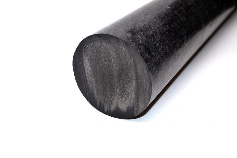 Полиацеталь черный стержень ПОМ-С Ф 70 мм (L=1000 мм, ~5,8 кг) фото 2