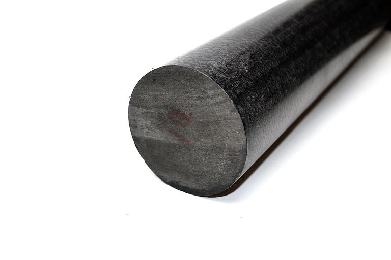 Полиацеталь черный стержень ПОМ-С Ф 80 мм (L=1000 мм, ~7,8 кг) фото 2