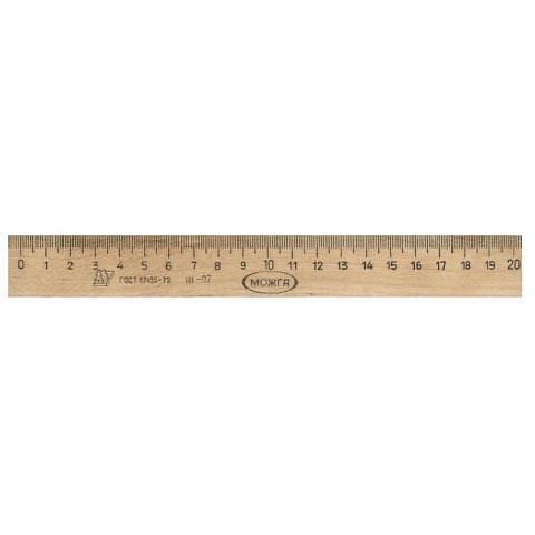 Линейка деревянная, 20 см, Можга ЛП-200, С-05 фото 1