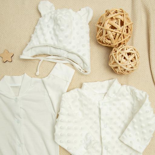 №239 Комплект на выписку «Радость» молочный ОПТ фото 3