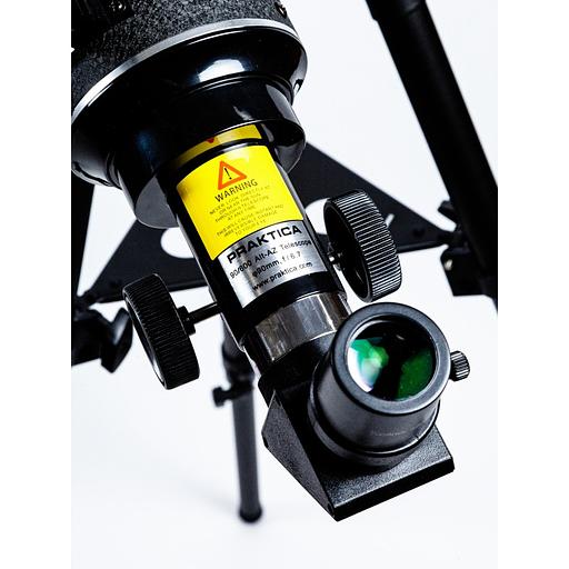 Praktica Телескоп Vega 90/600, искатель red dot, адаптер для смартфона, стальная тренога, черный > фото 6