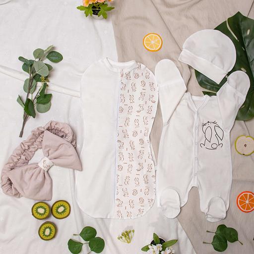 №412 Комплект на выписку «Милый зайчонок» ОПТ фото 4