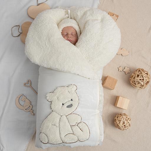 №343 Комплект на выписку «Baby Bear» молочный ОПТ фото 5