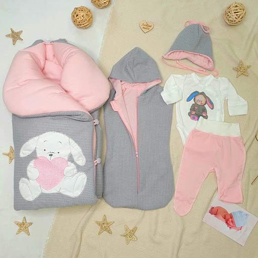 № 430 Комплект на выписку «Лапуля», розовый ОПТ фото 1