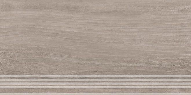 Ступень Kerama Marazzi Слим Вуд коричневый обрезной фото 1