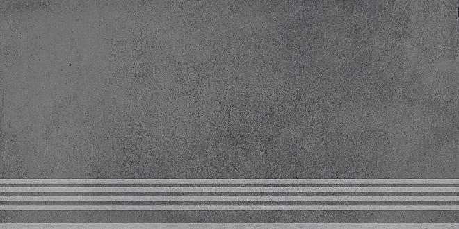 Ступень Kerama Marazzi Мирабо серый темный обрезной фото 1