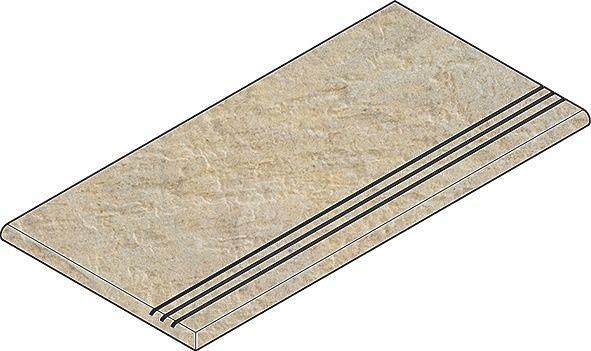 Ступень Italon District X2 закругленная левая Сэнд 60х30 фото 1