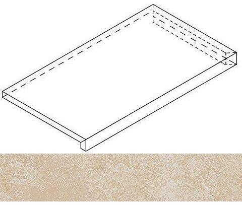 Ступень Italon Materia X2 угловая правая Magnesio 33х60 фото 1