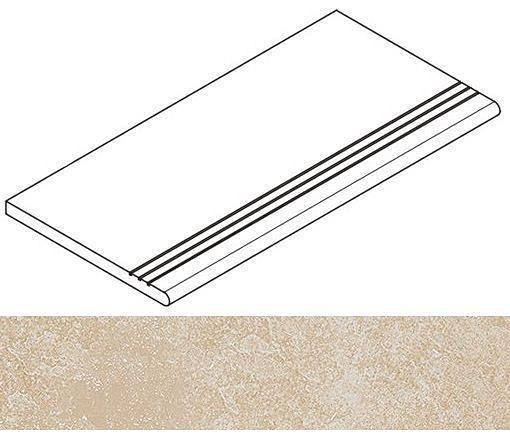 Ступень Italon Materia X2 закругленная Грип Magnesio 30х60 фото 1