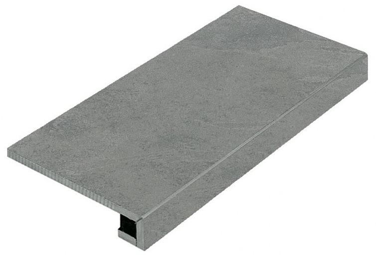 Ступень Italon Materia Carbonio угловая правая патинированная 33x120 фото 1
