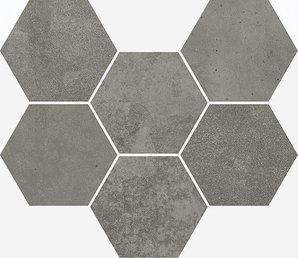 Мозаика Italon Terraviva Dark Mosaico Hexagon фото 1