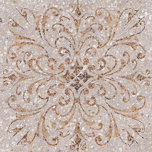 Керамогранит Kerama Marazzi Терраццо беж декорированный обрезной фото 1