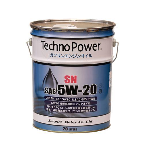 Масло моторное синт. SN 5W20 20л Techno Power TP-LP103 (Япония) фото 1