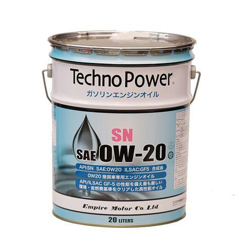 Масло моторное синт. SN 0W20 20л Techno Power TP-LP101 (Япония) фото 1