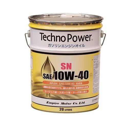Масло моторное синт. SN 10W40 20л Techno Power TP-LP106 (Япония) фото 1
