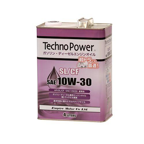 Масло моторное минер. SL/CF 10W30 4л Techno Power TP-L4301 (Япония) фото 1