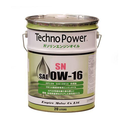 Масло моторное синт. SN 0W16 20л Techno Power TP-LP100 (Япония) фото 1
