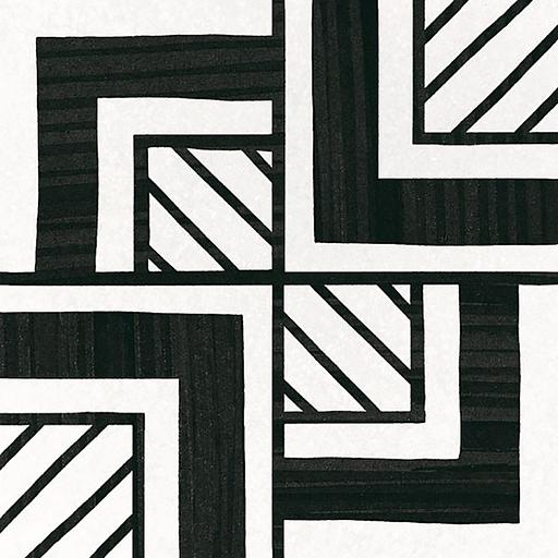 Керамогранит Equipe Caprice Deco Metropolitan B&W 20x20 фото 1