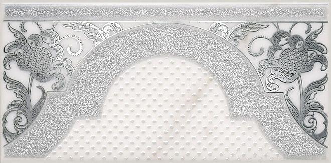 Декор Kerama Marazzi Фрагонар белый 7,4х15 фото 1