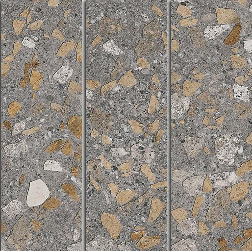 Декор Kerama Marazzi Терраццо коричневый мозаичный фото 1