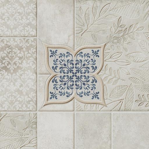 Декор Kerama Marazzi Сиена 2 серый 20x20 фото 1
