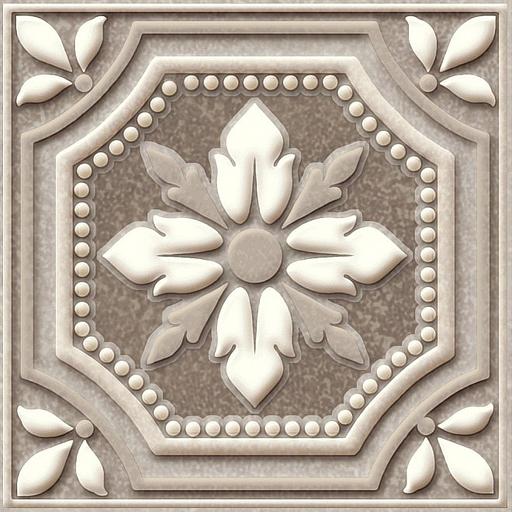 Декор Kerama Marazzi Пьяцца серый матовый 7x7 фото 1