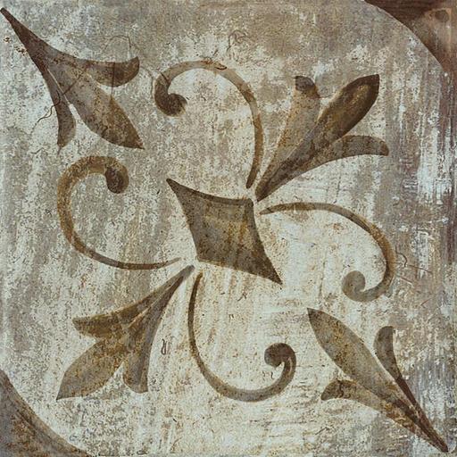 Декор Kerama Marazzi Довиль 7 бежевый глянцевый 9,8x9,8 фото 1