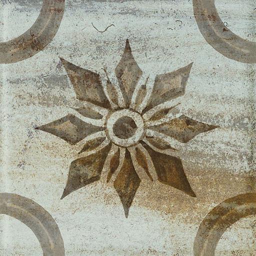 Декор Kerama Marazzi Довиль 5 бежевый глянцевый 9,8x9,8 фото 1