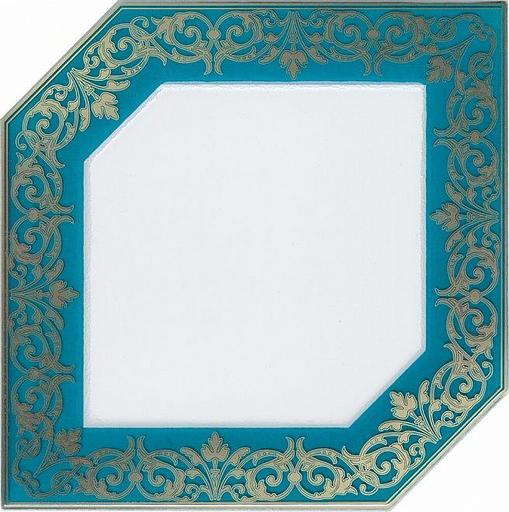 Декор Kerama Marazzi Клемансо бирюзовый фото 1