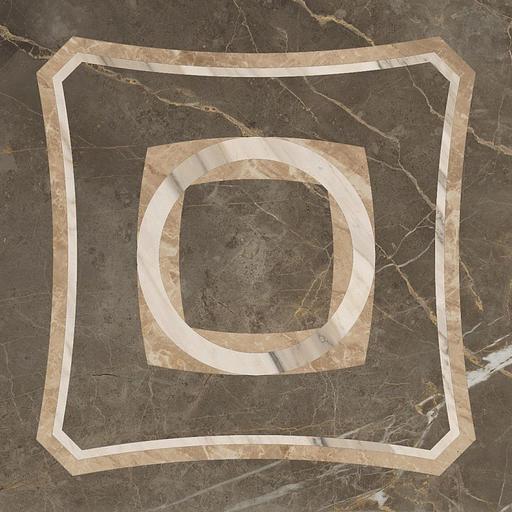 Декор ColiseumGres Portofino Серый Inserto intarsio лаппатированный фото 1