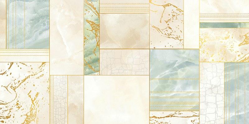 Декор Alma Ceramica Oasis 249x500 бежевый Глянцевый фото 1