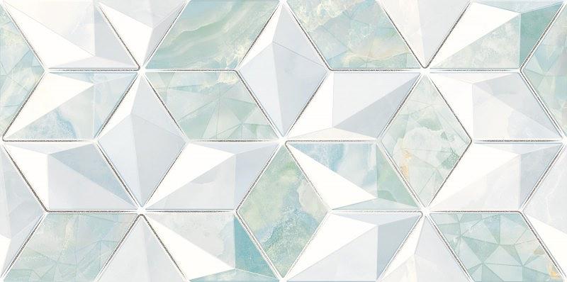 Декор Alma Ceramica Nevada 249x500 голубой Глянцевый фото 1