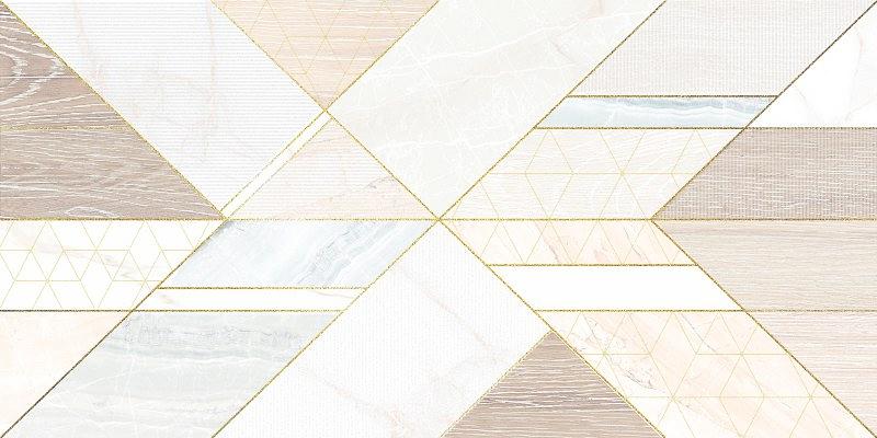 Декор AltaCera Artdeco 25x50 белый глянцевая фото 1