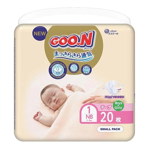 Подгузник GOO.N «Premium soft» размер 1, 20 шт ОПТ фото 1