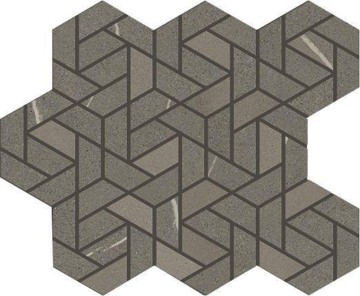 Мозаика Italon Metropolis Arcadia Brown Mosaico Icon 28,6х34,7 фото 1