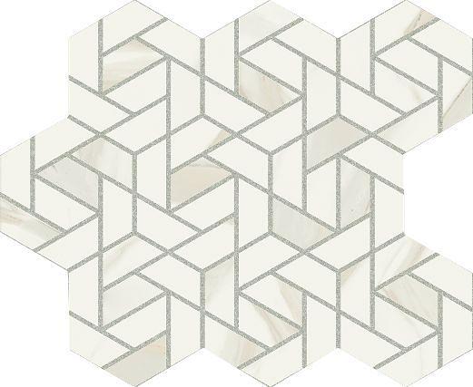 Мозаика Italon Metropolis Calacatta Gold Mosaico Icon 28,6х34,7 фото 1