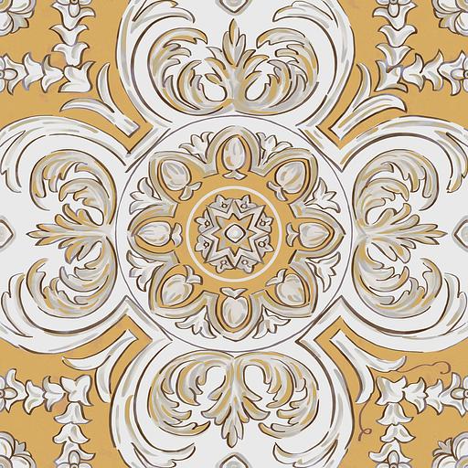 Декор Kerama Marazzi Алмаш центр желтый 300x300 фото 1