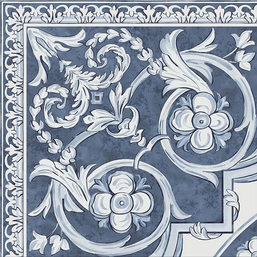 Декор Kerama Marazzi Алмаш угол синий 300x300 фото 1