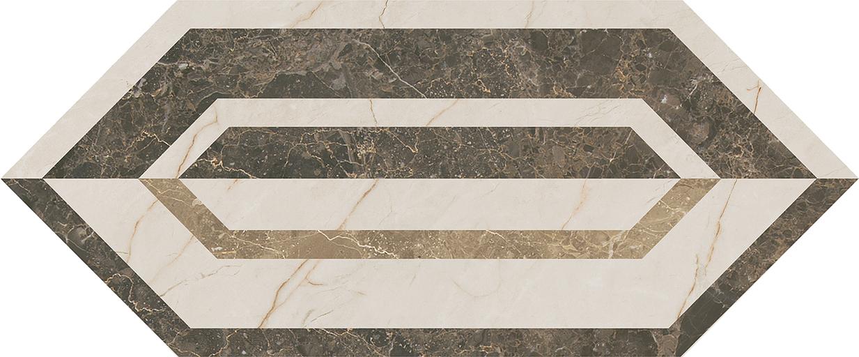 Декор Kerama Marazzi Бикуш глянцевый 140x340 фото 1