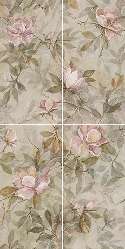 Панно Kerama Marazzi Магнолия 1 матовый (из 4-х плиток) 600x1200 фото 1