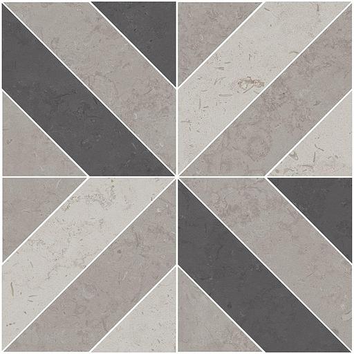 Декор Kerama Marazzi Про Лаймстоун серый матовый 600x600 фото 1