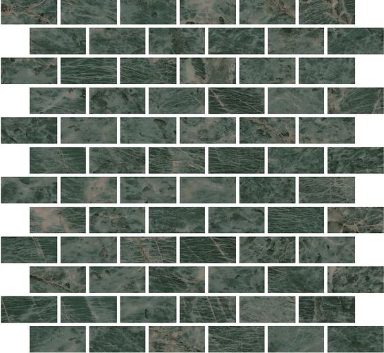 Декор Kerama Marazzi Эвора мозаичный зеленый глянцевый 300x320 фото 1