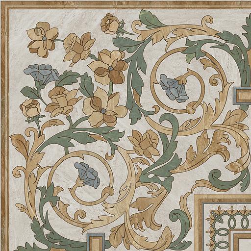 Декор Kerama Marazzi Эвора угол глянцевый 600x600 фото 1