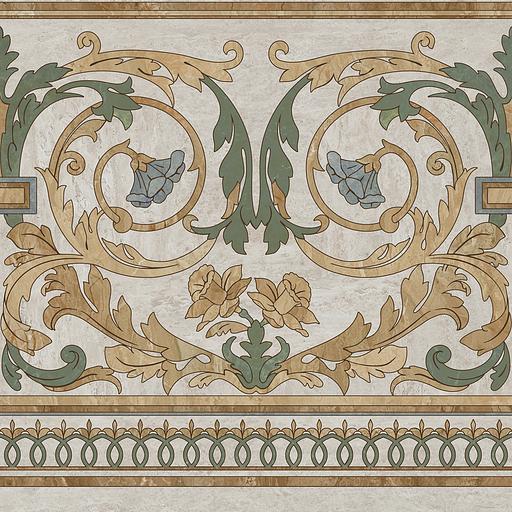 Декор Kerama Marazzi Эвора продолжение угла глянцевый 600x600 фото 1