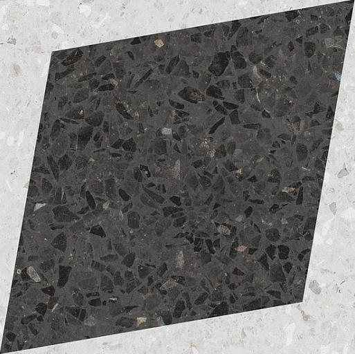 Керамогранит WOW Natural Drops Rhombus Decor Graphite 185x185 фото 1