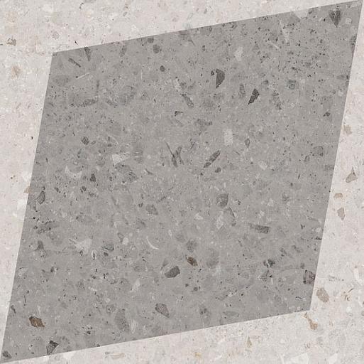 Керамогранит WOW Natural Drops Rhombus Decor Grey 185x185 фото 1