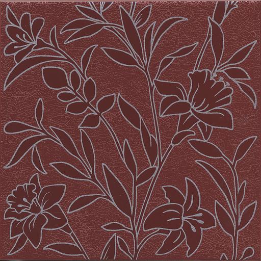 Декор Kerama Marazzi Барберино бордо глянцевый 4 200x200 фото 1