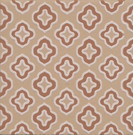 Декор Kerama Marazzi Агуста 2 оранжевый матовый 98x98 фото 1